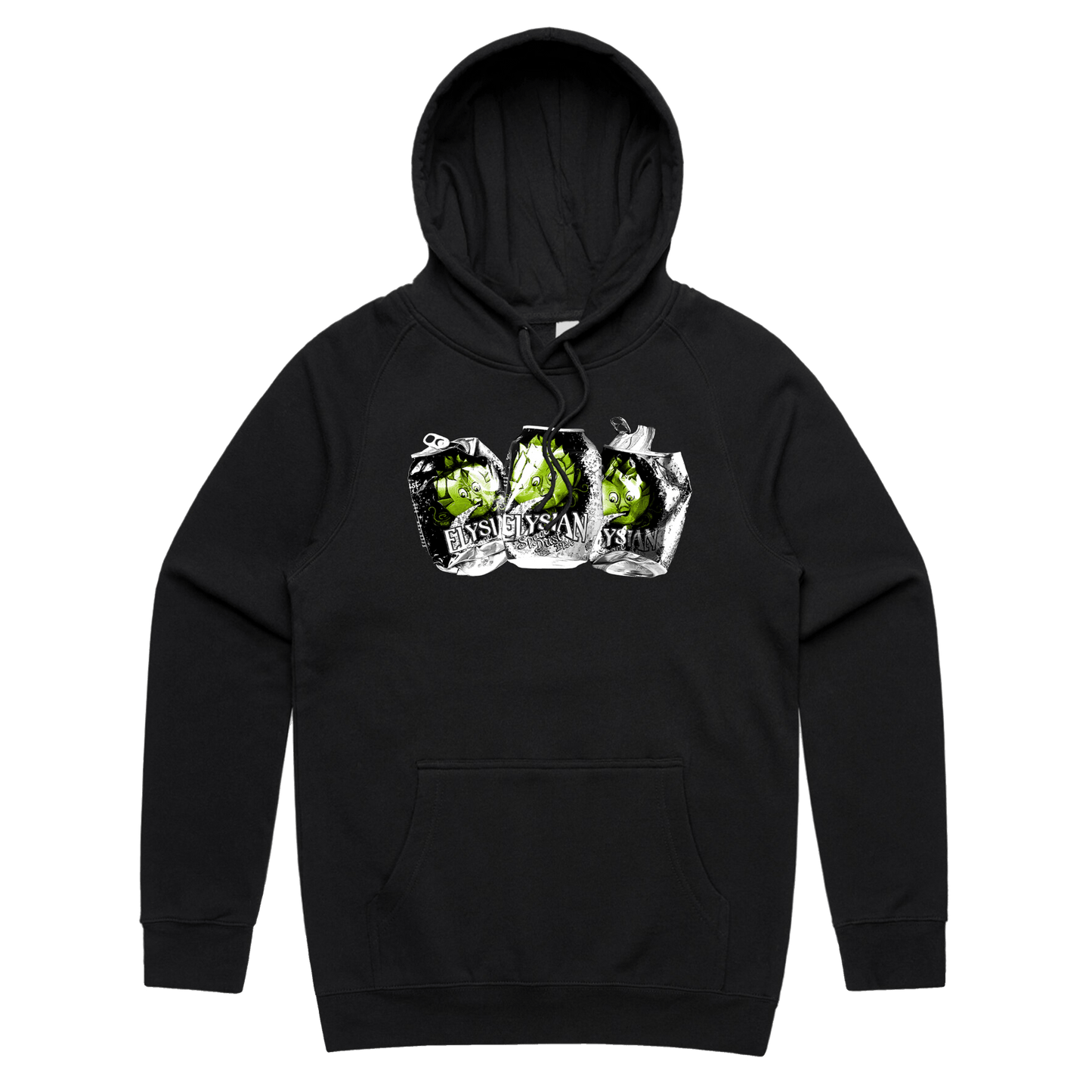 "Smash Dust" Black Hoodie - Elysian Brewing Company