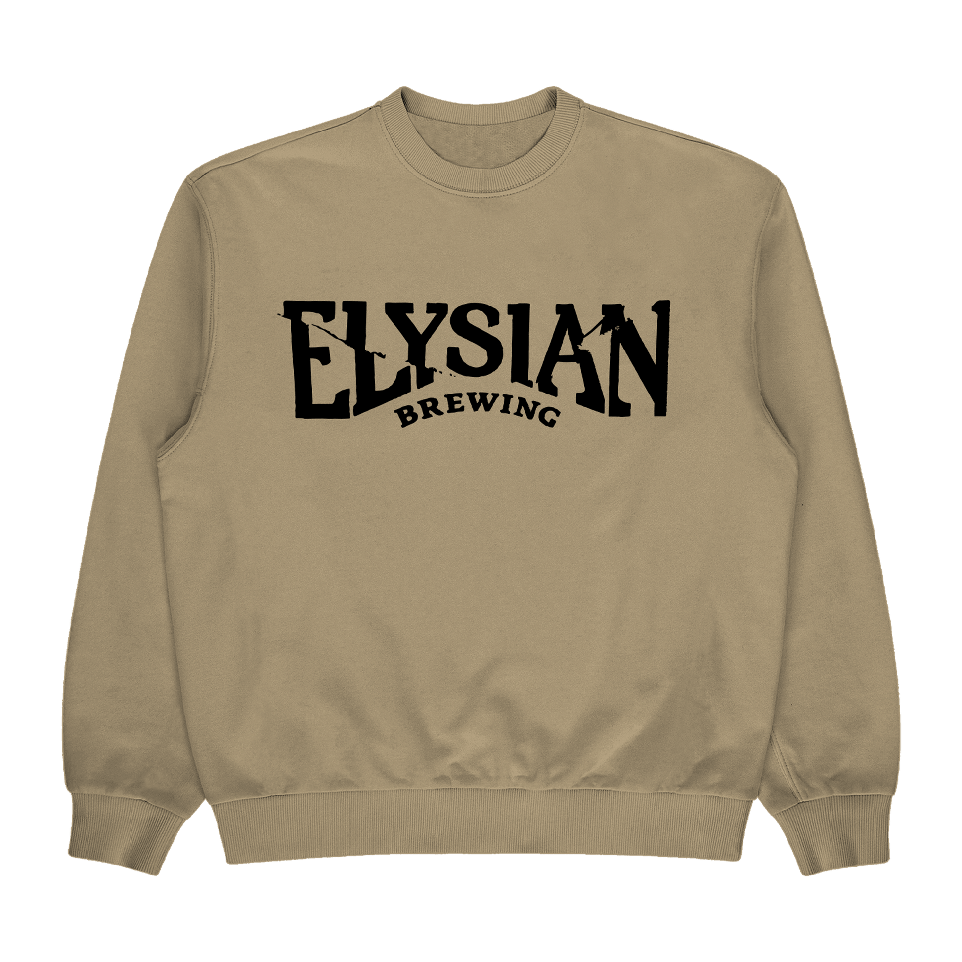 Elysian "25th" Tan Logo Crewneck - Elysian Brewing Company